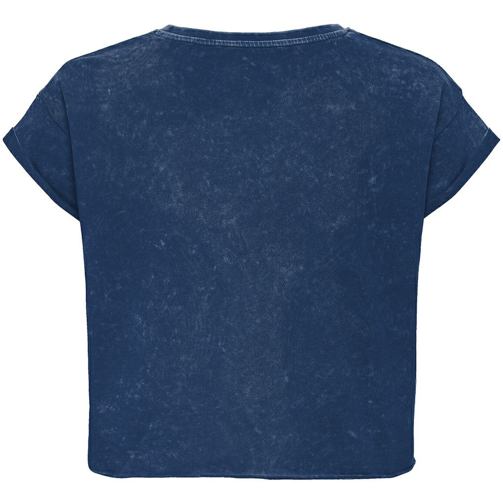 NBA - Orlando Magic Sportiqe Unisex Rock & Roll Collection Gwen Premium Mineral Wash Cropped T-Shirt - Blue