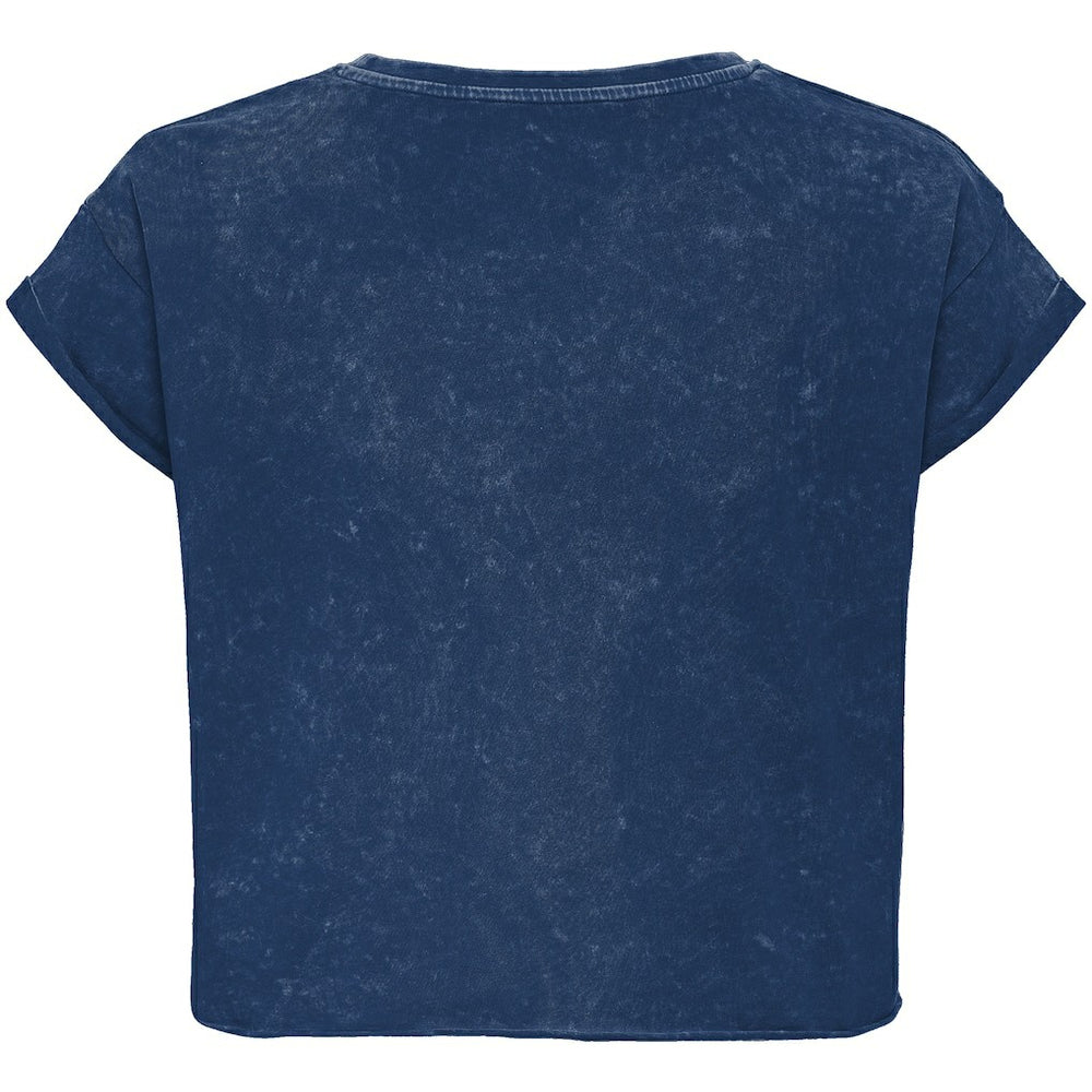 NBA - Orlando Magic Sportiqe Unisex Rock & Roll Collection Gwen Premium Mineral Wash Cropped T-Shirt - Blue