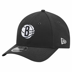 New Era - Brooklyn Nets 9FORTY Stock M-Crown Adjustable Hat - Black