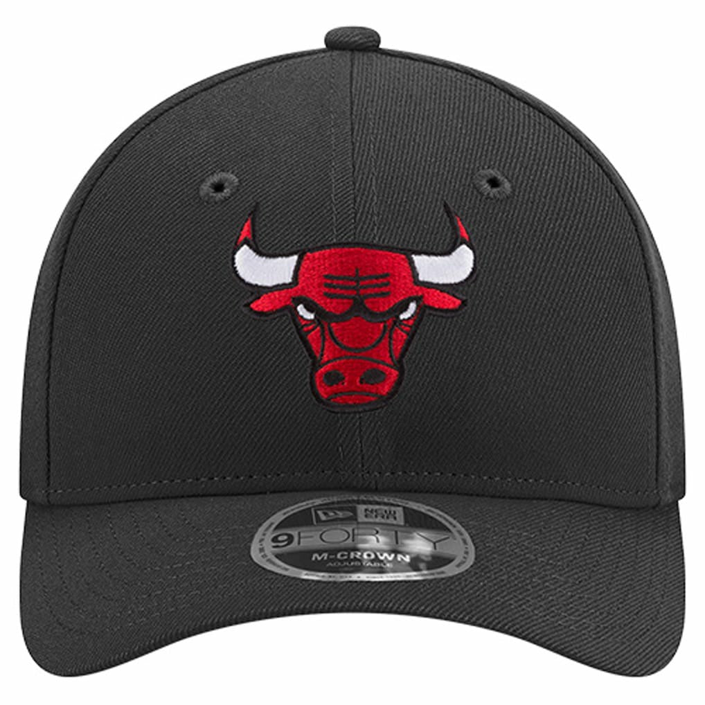 New Era - Chicago Bulls 9FORTY Stock M-Crown Adjustable Hat - Black