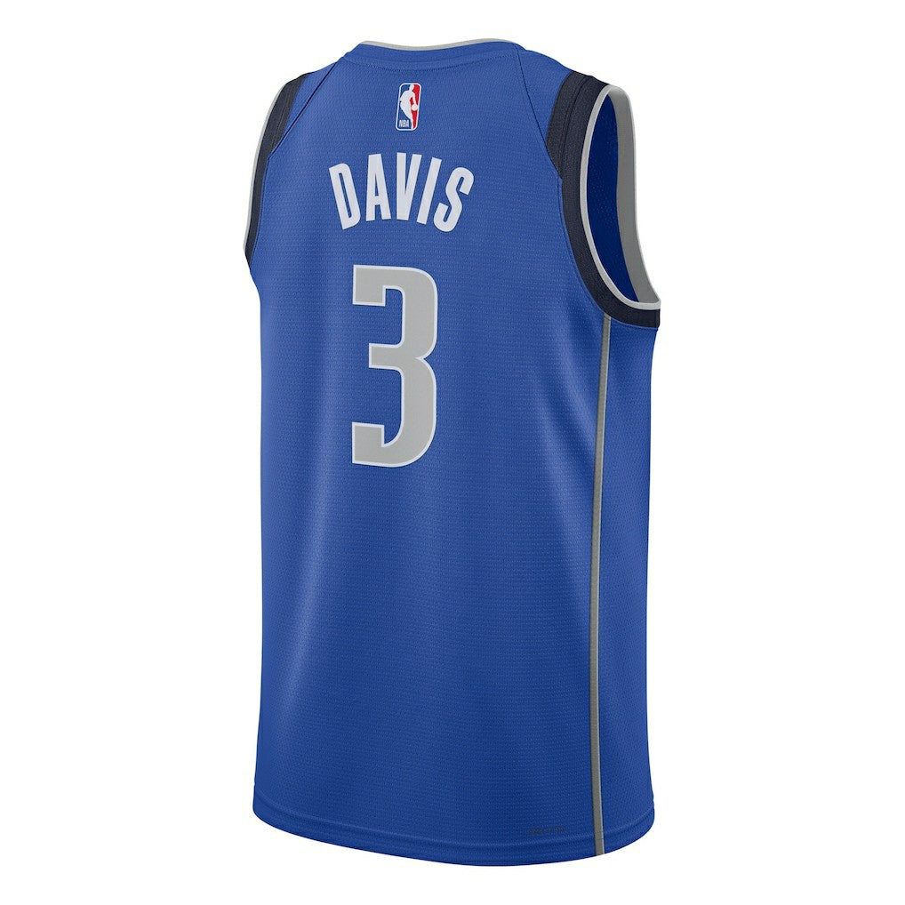 Nike - Anthony Davis Dallas Mavericks Unisex Swingman Player Jersey - Icon Editi- Blue