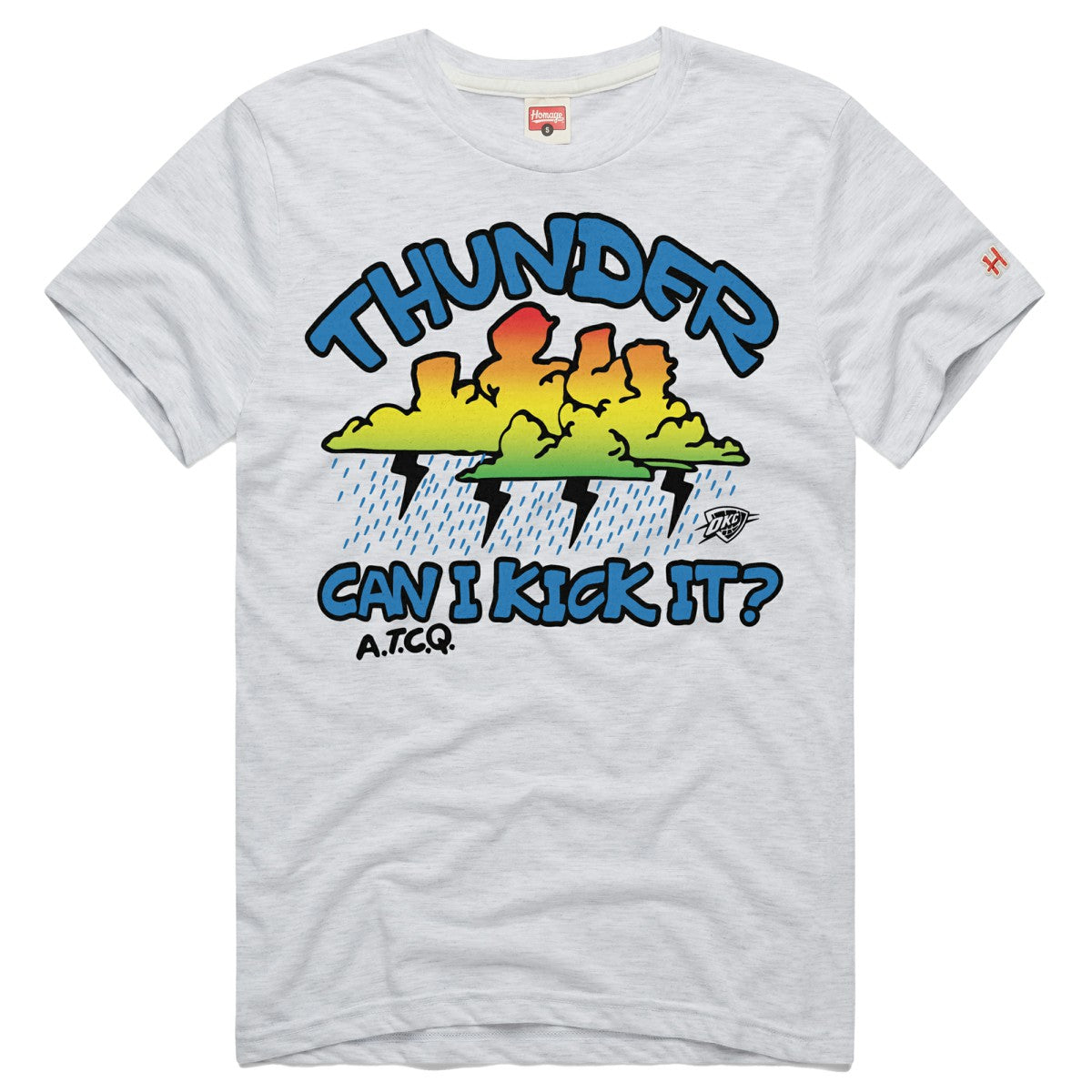 NBA - Oklahoma City Thunder Homage A Tribe Called Quest x NBA Can I Kick It? Tri-Blend T-Shirt - Ash