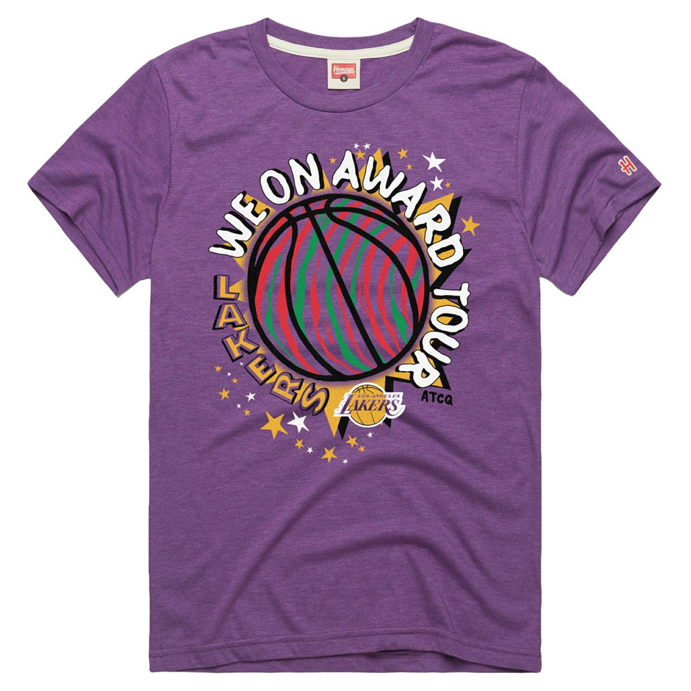 NBA - Los Angeles Lakers Homage A Tribe Called Quest x NBA We On Award Tour T-Shirt - Purple