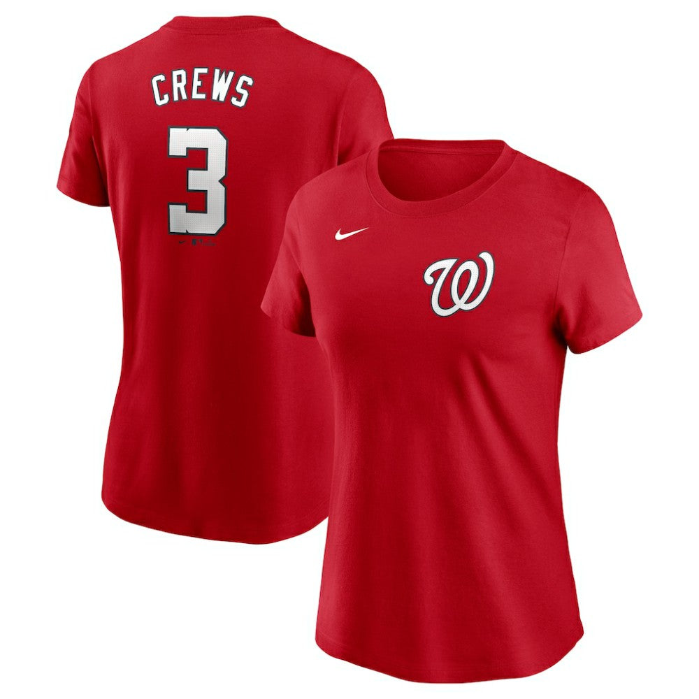 Dylan Crews Washington Nationals Nike Women's Cooperstown Collection Fuse Name & Number T-Shirt Lifestyle