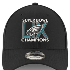 Philadelphia Eagles New Era Super Bowl LIX Champions 9FORTY Adjustable Hat Black - NFL
