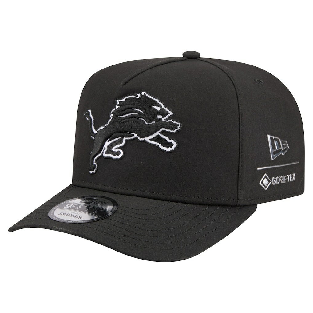 Detroit Lions New Era Gore-Tex A-Frame 9FIFTY Adjustable Hat Black - NFL