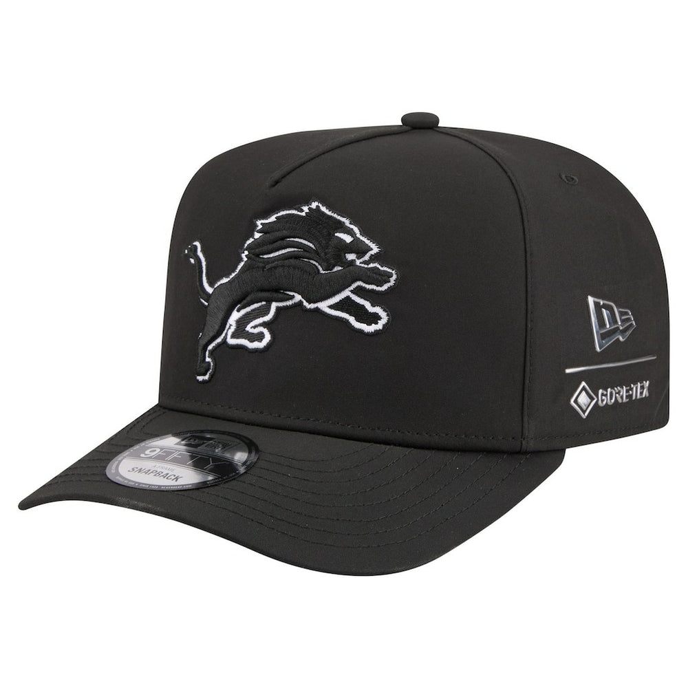 Detroit Lions New Era Gore-Tex A-Frame 9FIFTY Adjustable Hat Black - NFL