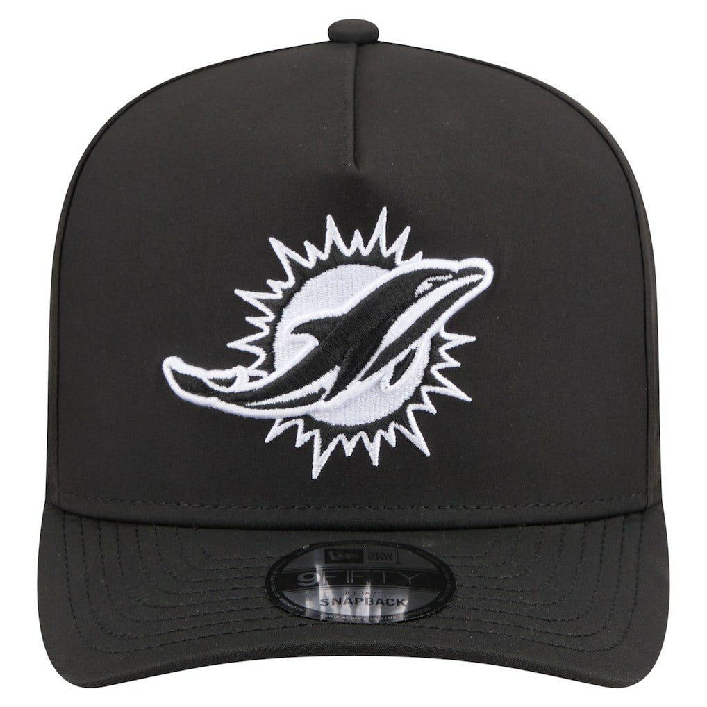 Miami Dolphins New Era Gore-Tex A-Frame 9FIFTY Adjustable Hat Black - NFL