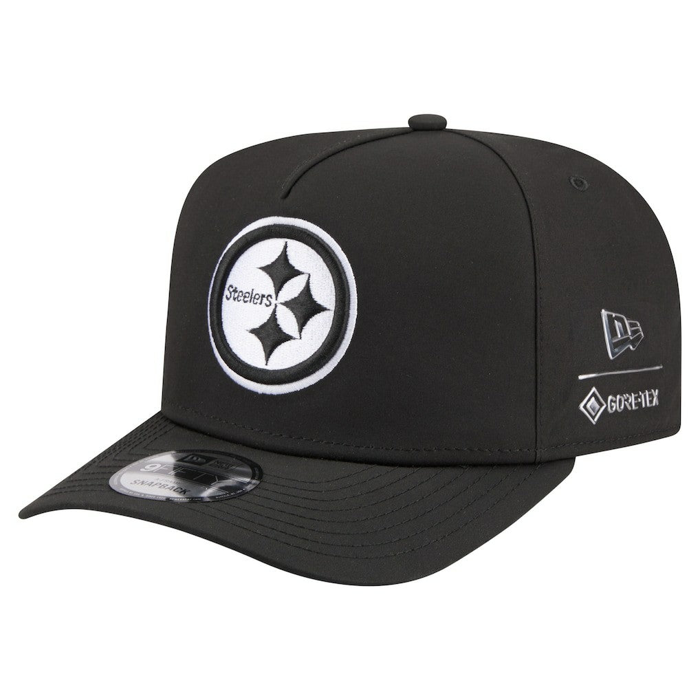 Pittsburgh Steelers New Era Gore-Tex A-Frame 9FIFTY Adjustable Hat Black - NFL