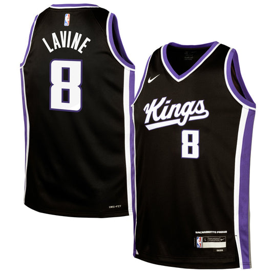 Zach LaVine Sacramento Kings Youth Swingman Jersey - Icon Edition - Black | NBA Jerseys