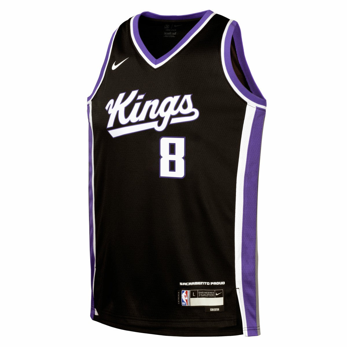 Nike - Zach LaVine Sacramento Kings Youth Swingman Jersey - Icon Edition - Black