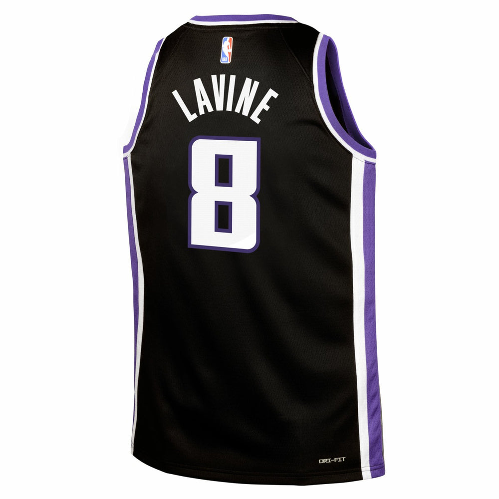 Nike - Zach LaVine Sacramento Kings Youth Swingman Jersey - Icon Edition - Black