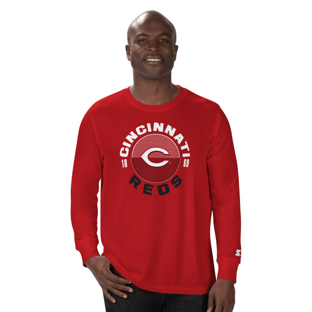 Cincinnati Reds Starter Halftime Long Sleeve T-Shirt Sale