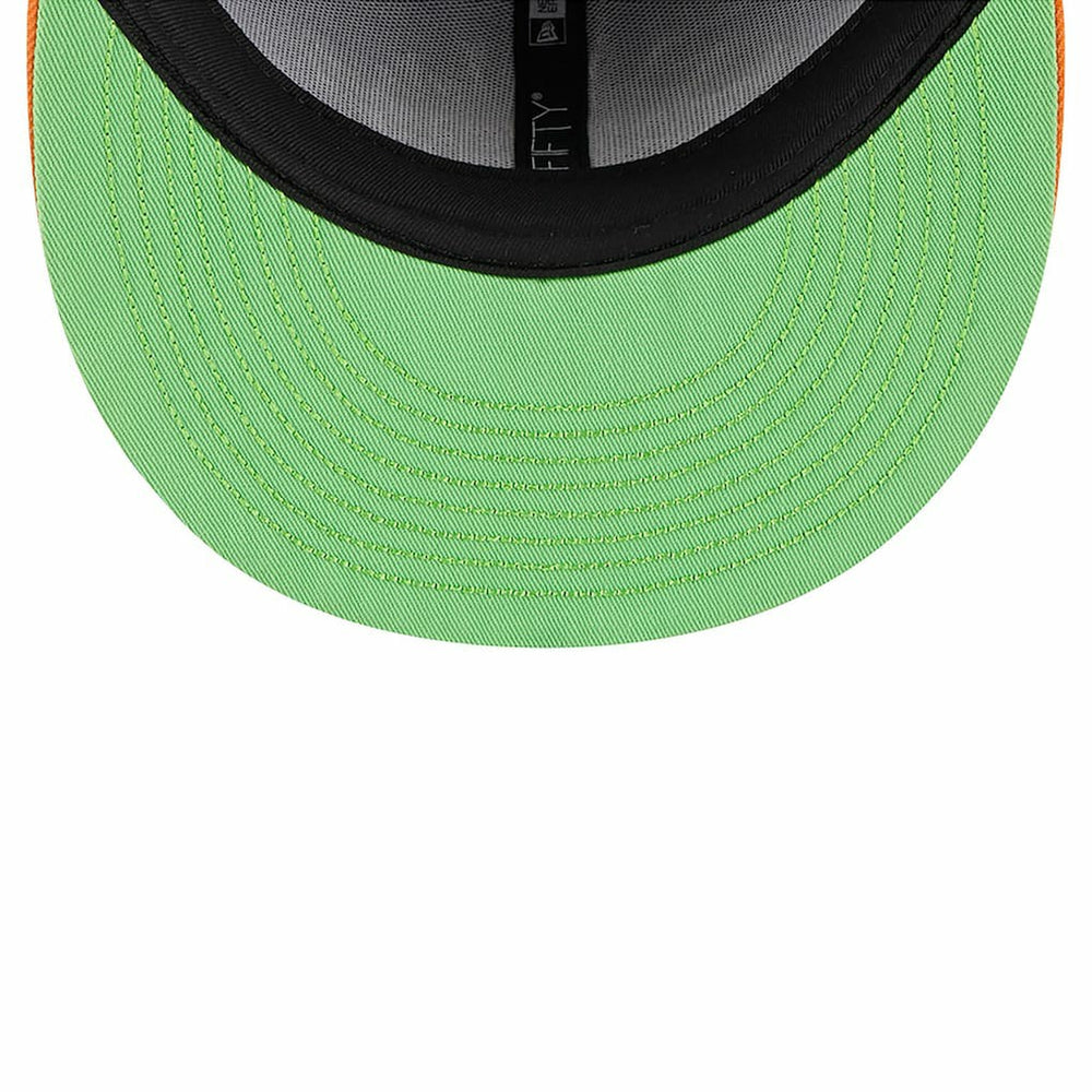Las Vegas Raiders New Era Youth Nickelodeon Slime 9FIFTY Snapback Hat Purple/Orange - NFL