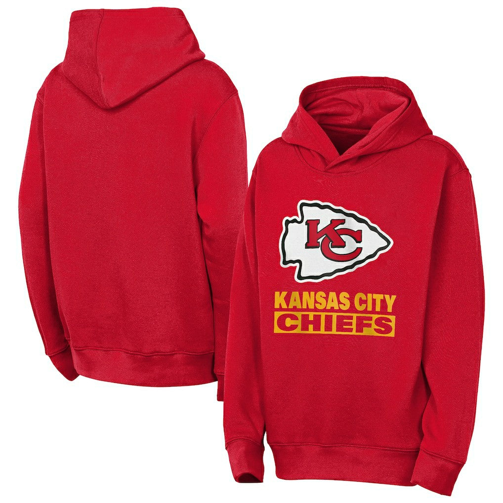 Kansas City Chiefs Outerstuff Youth Back to Basics Hoodie Red - NFL