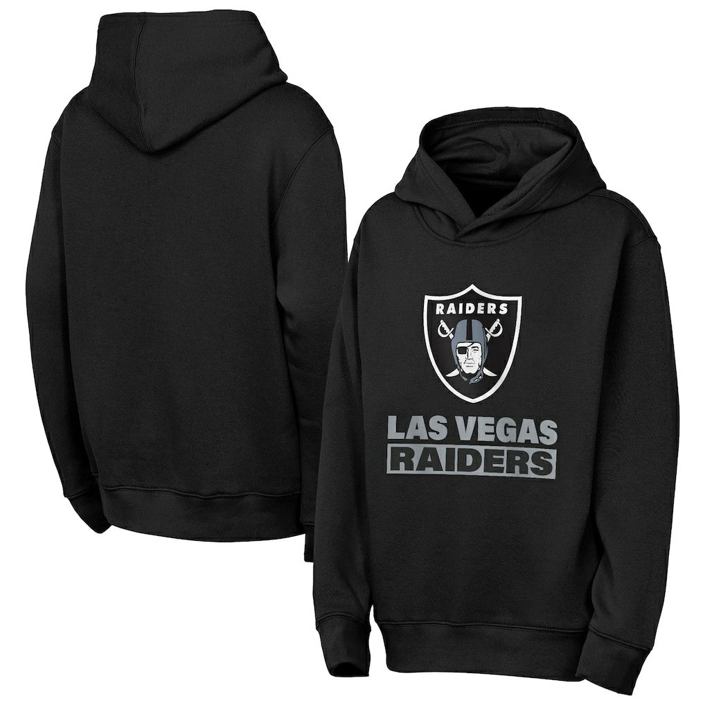 Las Vegas Raiders Outerstuff Youth Back to Basics Hoodie Black - NFL