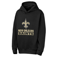 New Orleans Saints Outerstuff Youth Back to Basics Hoodie Black - NFL