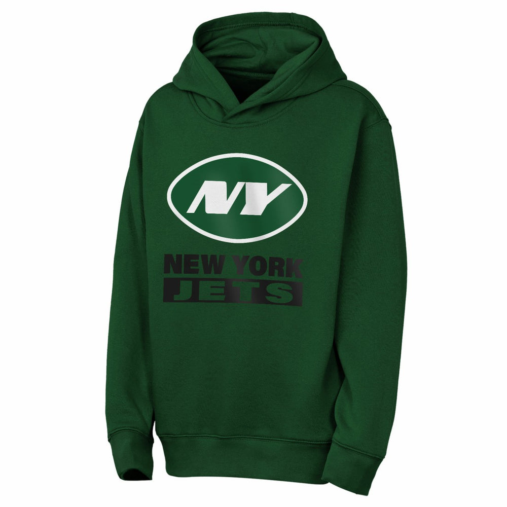 New York Jets Outerstuff Youth Back to Basics Hoodie Green - NFL
