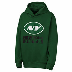New York Jets Outerstuff Youth Back to Basics Hoodie Green - NFL