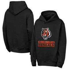 Cincinnati Bengals Outerstuff Youth Back to Basics Hoodie Black - NFL