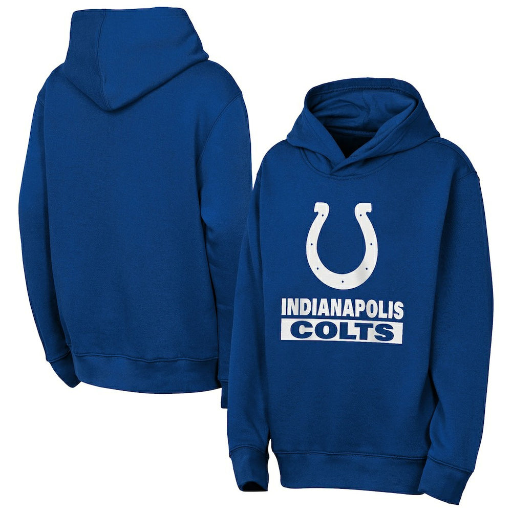 Indianapolis Colts Outerstuff Youth Back to Basics Hoodie Royal - NFL