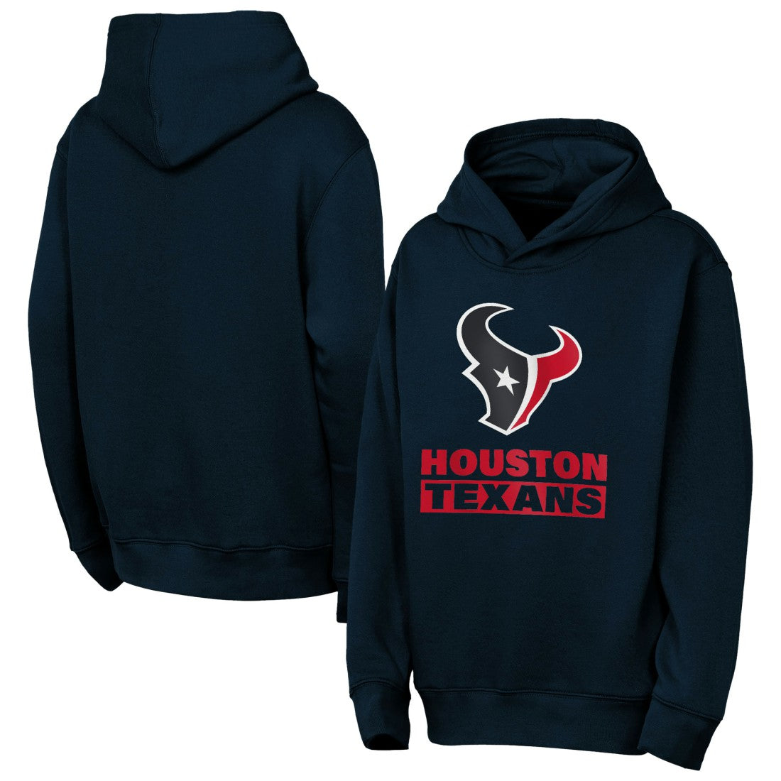 Houston Texans Outerstuff Youth Back to Basics Hoodie Navy - NFL