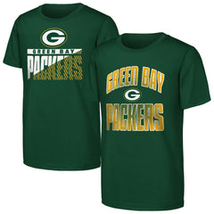 Green Bay Packers Outerstuff Youth Never Quit 2-Pack T-Shirt Set Green - NFL