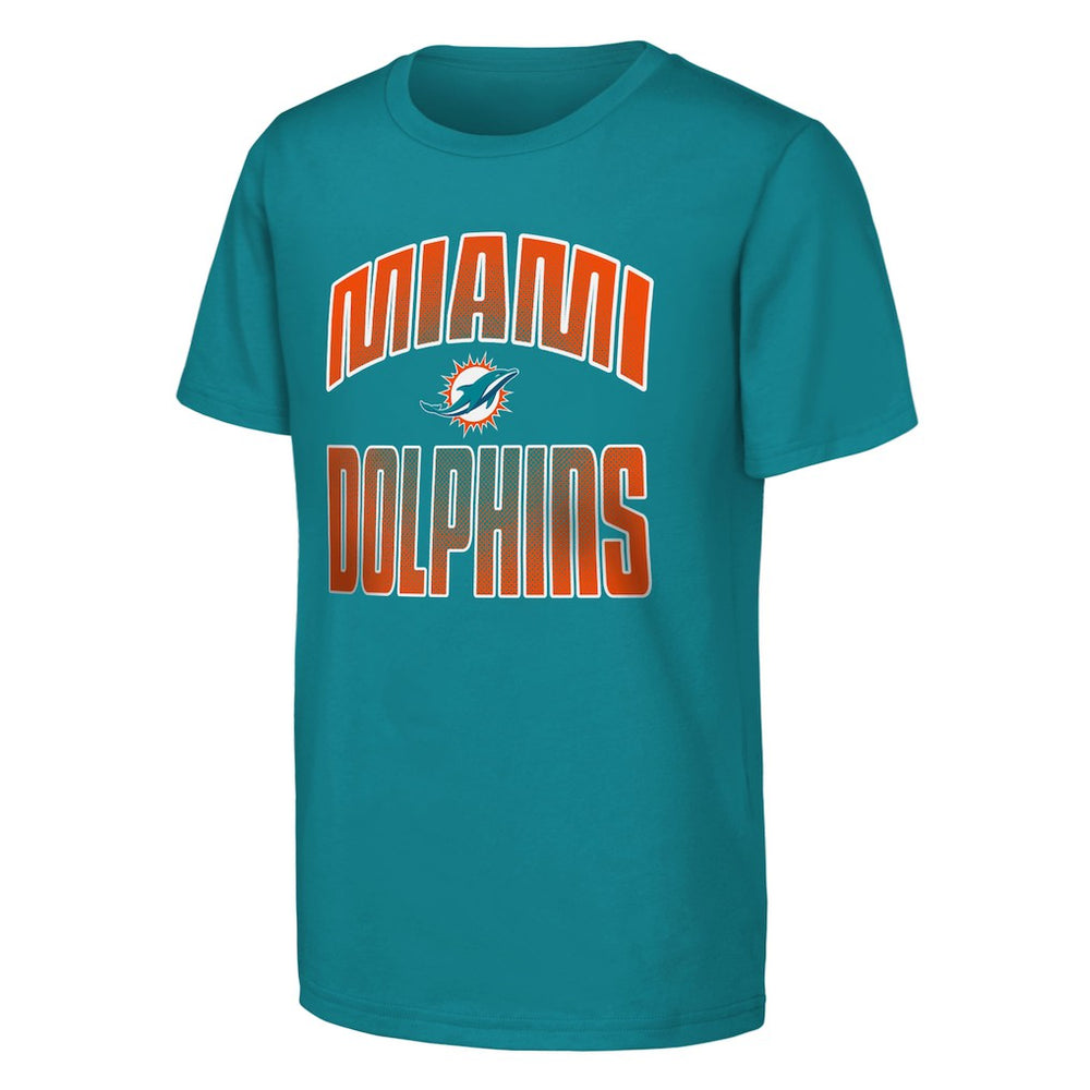 Miami Dolphins Outerstuff Youth Never Quit 2-Pack T-Shirt Set Aqua - NFL