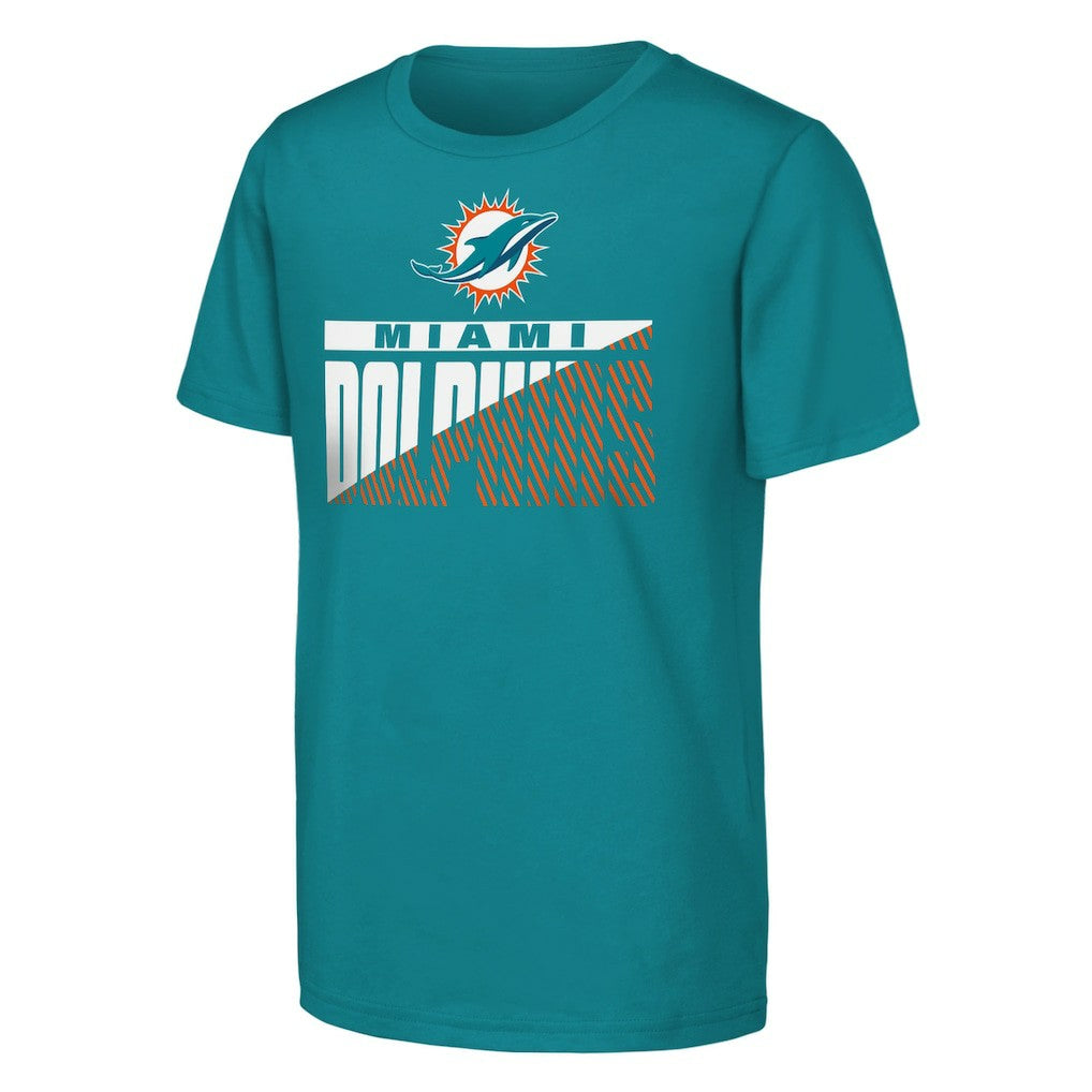 Miami Dolphins Outerstuff Youth Never Quit 2-Pack T-Shirt Set Aqua - NFL