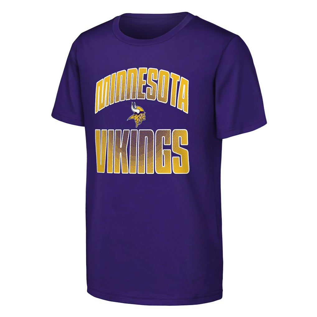 Minnesota Vikings Outerstuff Youth Never Quit 2-Pack T-Shirt Set Purple - NFL