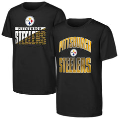 Pittsburgh Steelers Outerstuff Youth Never Quit 2-Pack T-Shirt Set Black - NFL