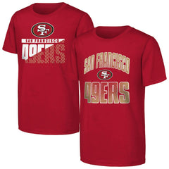 San Francisco 49ers Outerstuff Youth Never Quit 2-Pack T-Shirt Set Scarlet - NFL