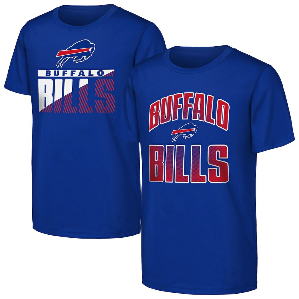 Buffalo Bills Outerstuff Youth Never Quit 2-Pack T-Shirt Set Royal - NFL