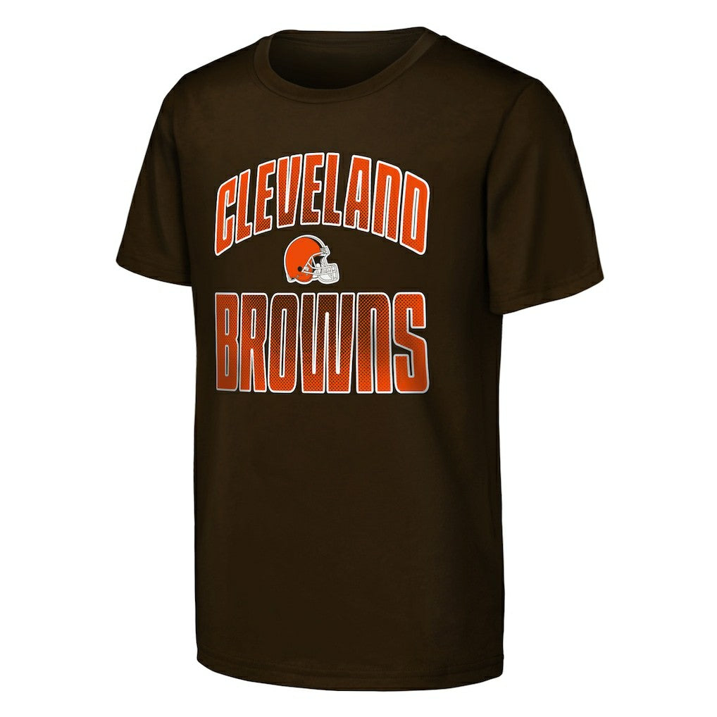 Cleveland Browns Outerstuff Youth Never Quit 2-Pack T-Shirt Set Brown - NFL