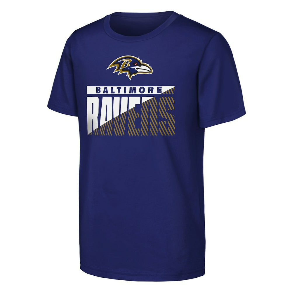 Baltimore Ravens Outerstuff Youth Never Quit 2-Pack T-Shirt Set Purple - NFL