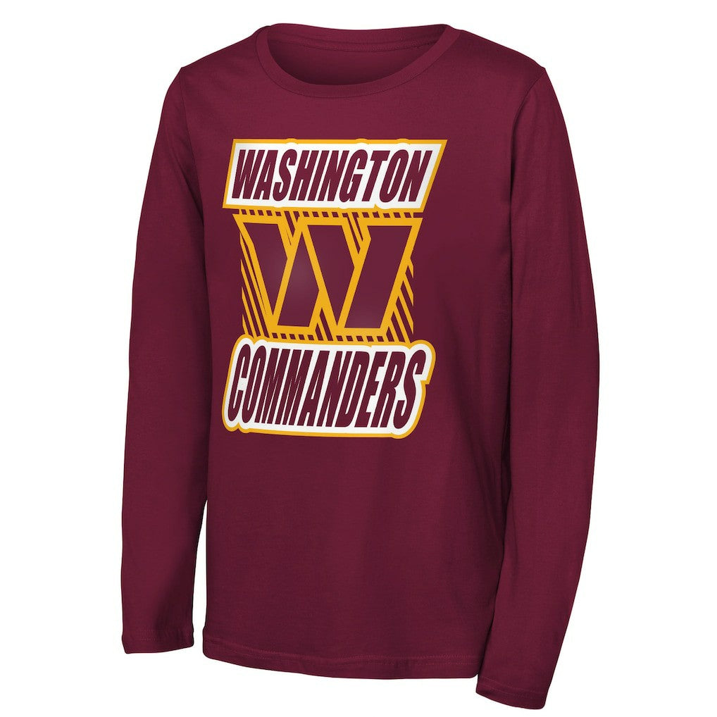 Washington Commanders Outerstuff Youth Never Settle Long Sleeve T-Shirt Burgundy - NFL