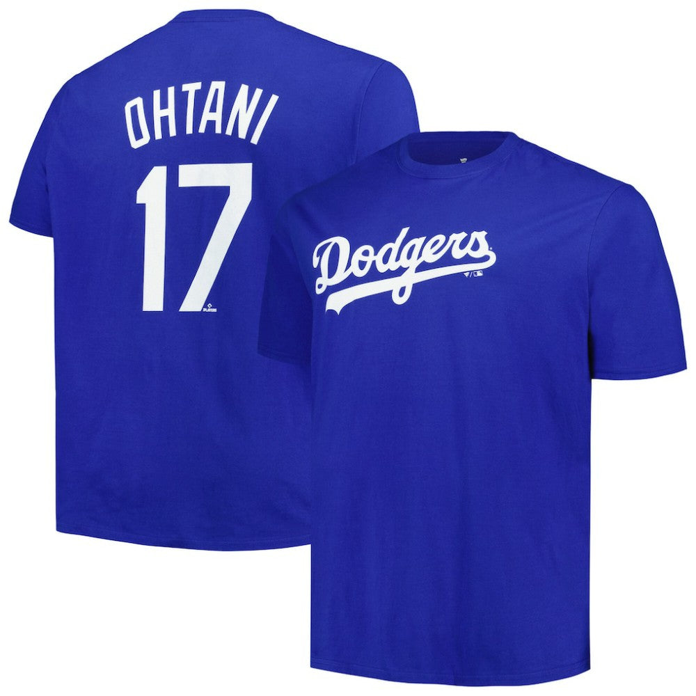 Shohei Ohtani Los Angeles Dodgers Profile Big & Tall Name & Number T-Shirt Near Me