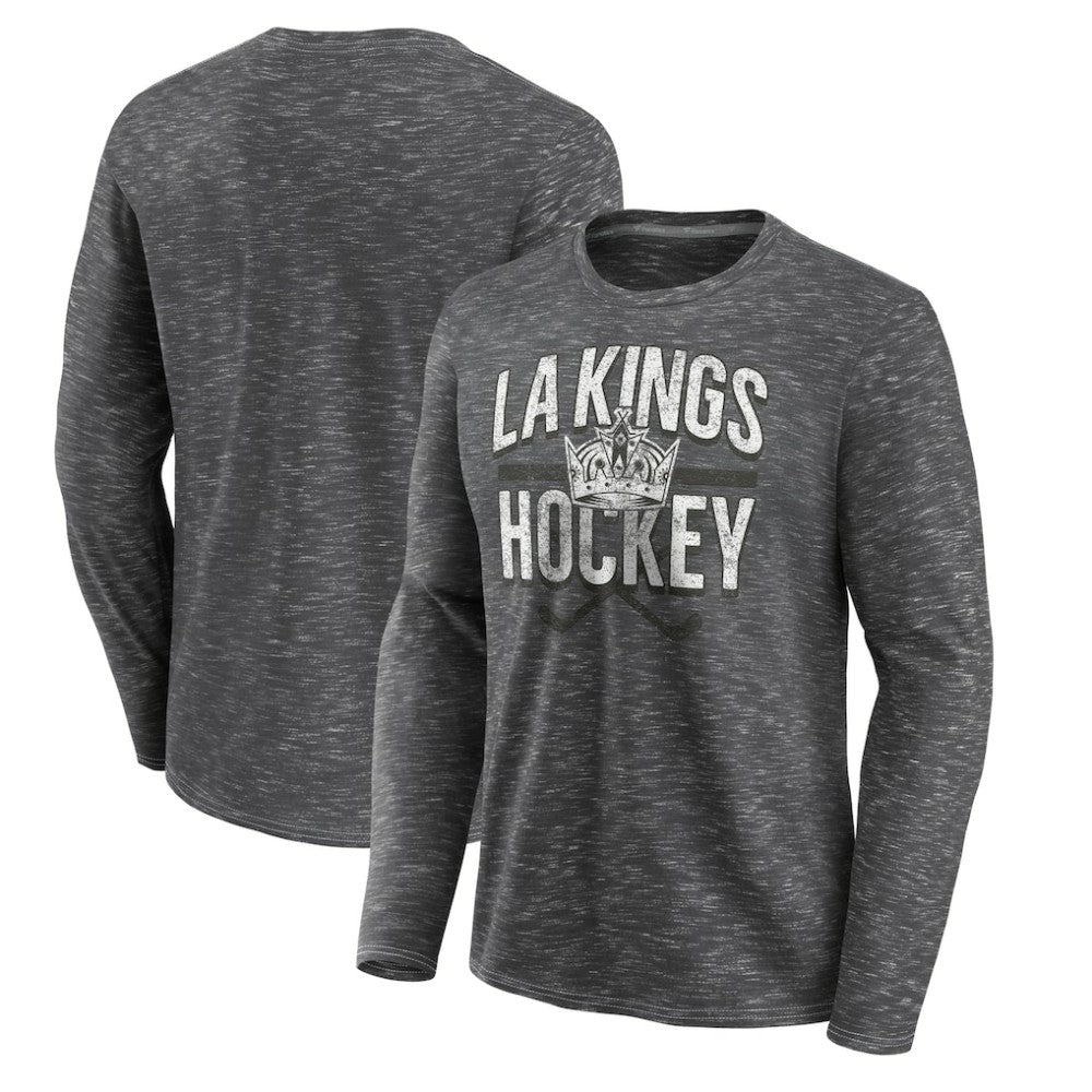Los Angeles Kings - Fanatics Logo Long Sleeve T-Shirt Charcoal