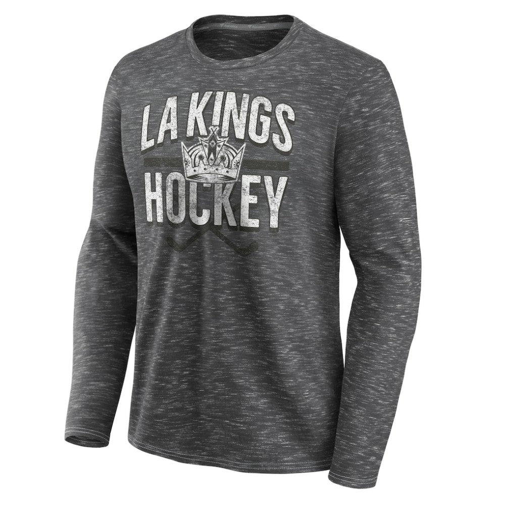 Los Angeles Kings - Fanatics Logo Long Sleeve T-Shirt Charcoal