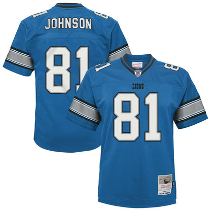 Calvin Johnson Detroit Lions Youth Legacy Replica Jersey - Blue discount | NFL Jerseys