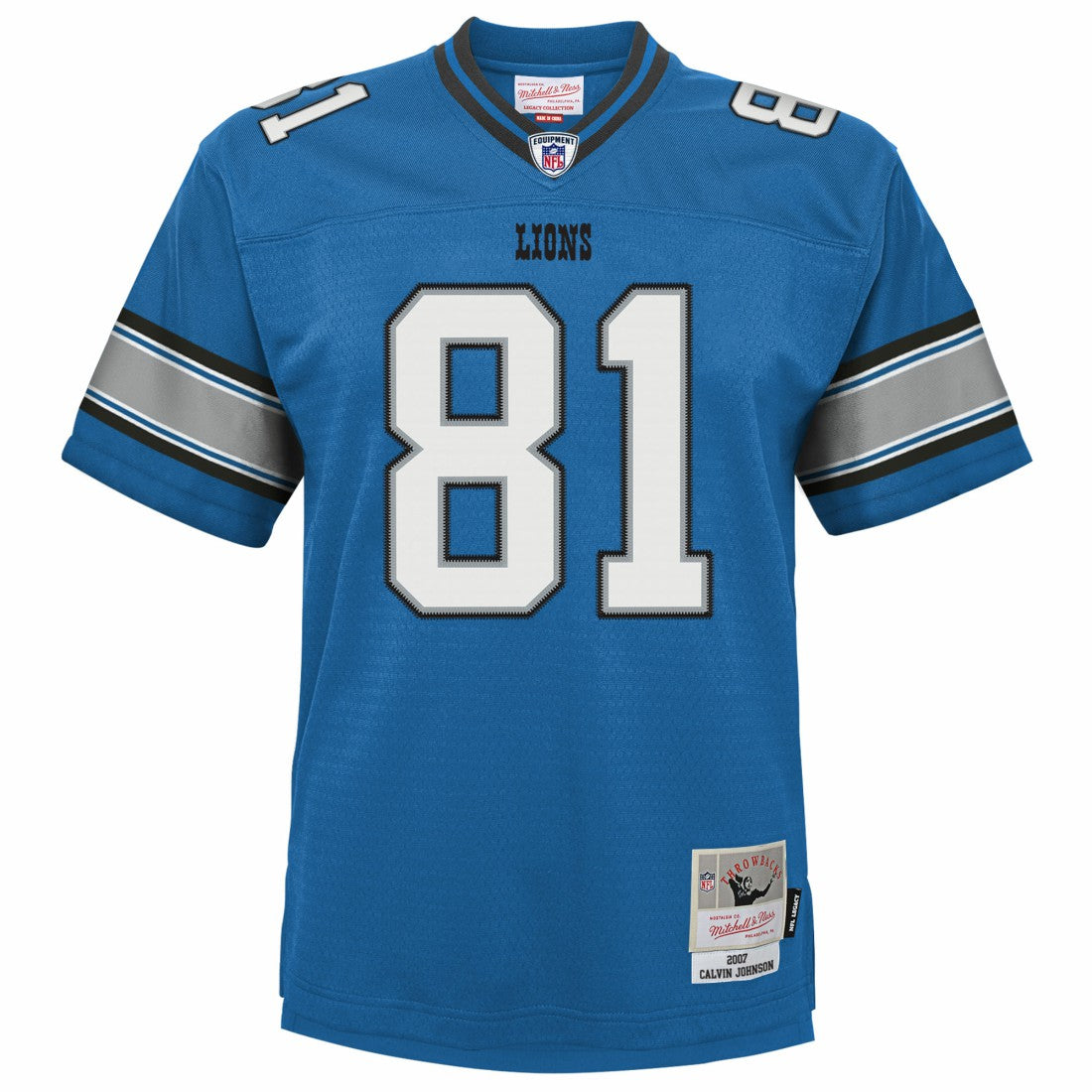 Calvin Johnson Detroit Lions Youth Legacy Replica Jersey - Blue discount | NFL Jerseys