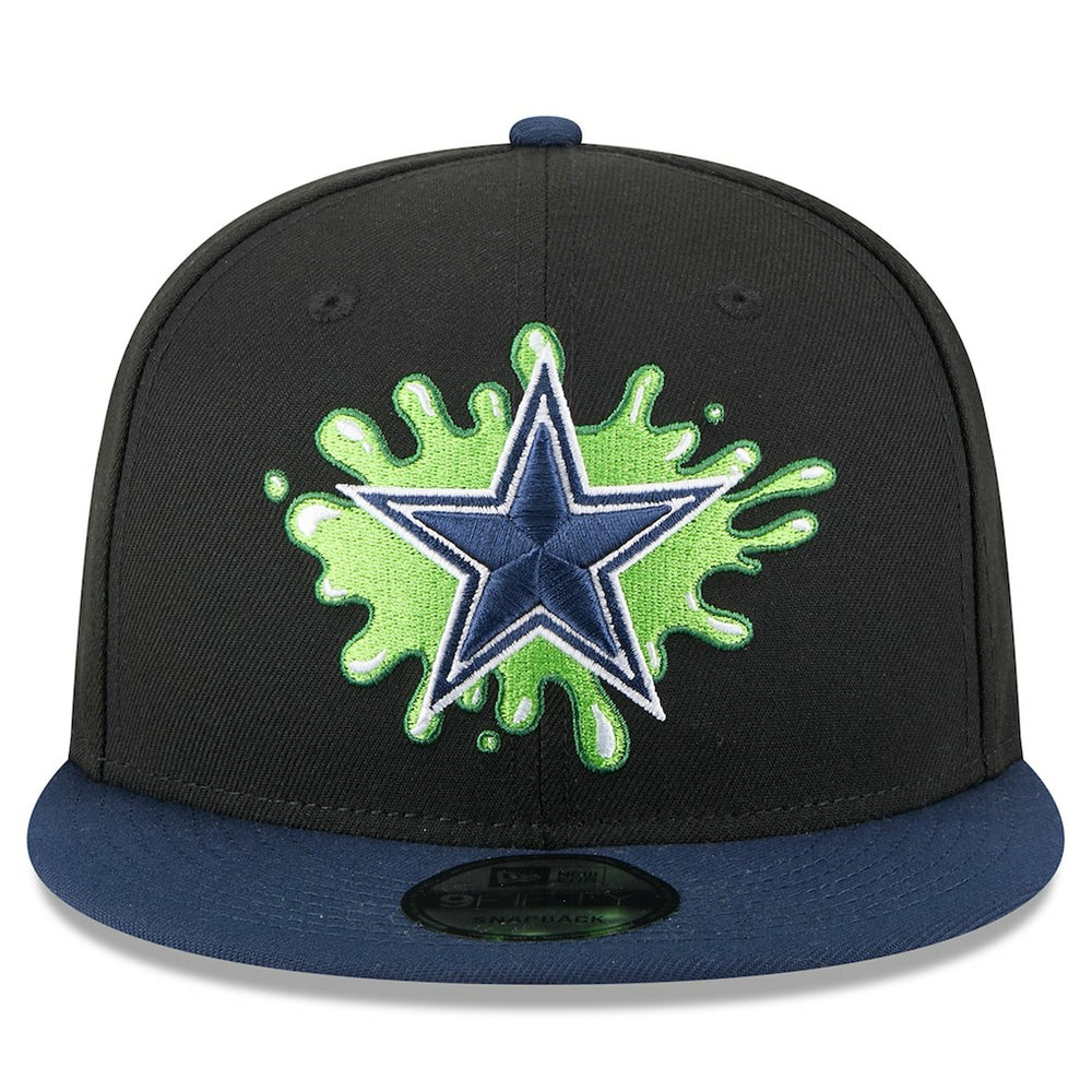 Dallas Cowboys New Era Nickelodeon Slime 9FIFTY Snapback Hat Black/Navy - NFL
