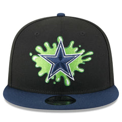 Dallas Cowboys New Era Nickelodeon Slime 9FIFTY Snapback Hat Black/Navy - NFL