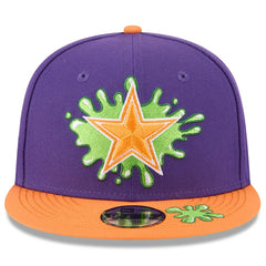Dallas Cowboys New Era Youth Nickelodeon Slime 9FIFTY Snapback Hat Purple/Orange - NFL