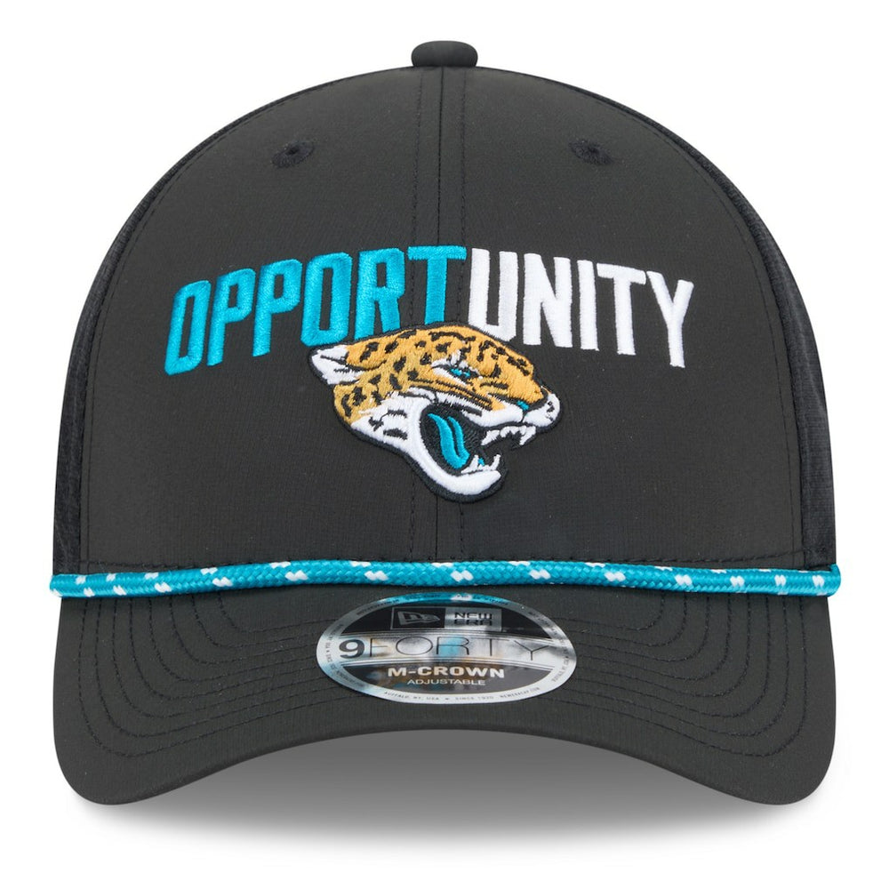 Jacksonville Jaguars New Era 2025 Inspire Change 9FORTY M-Crown Adjustable Hat Black - NFL