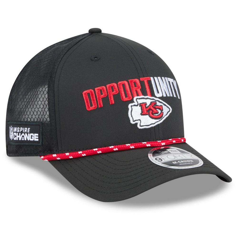 Kansas City Chiefs New Era 2025 Inspire Change 9FORTY M-Crown Adjustable Hat Black - NFL
