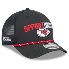 Kansas City Chiefs New Era 2025 Inspire Change 9FORTY M-Crown Adjustable Hat Black - NFL