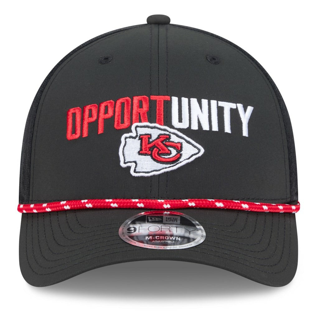 Kansas City Chiefs New Era 2025 Inspire Change 9FORTY M-Crown Adjustable Hat Black - NFL