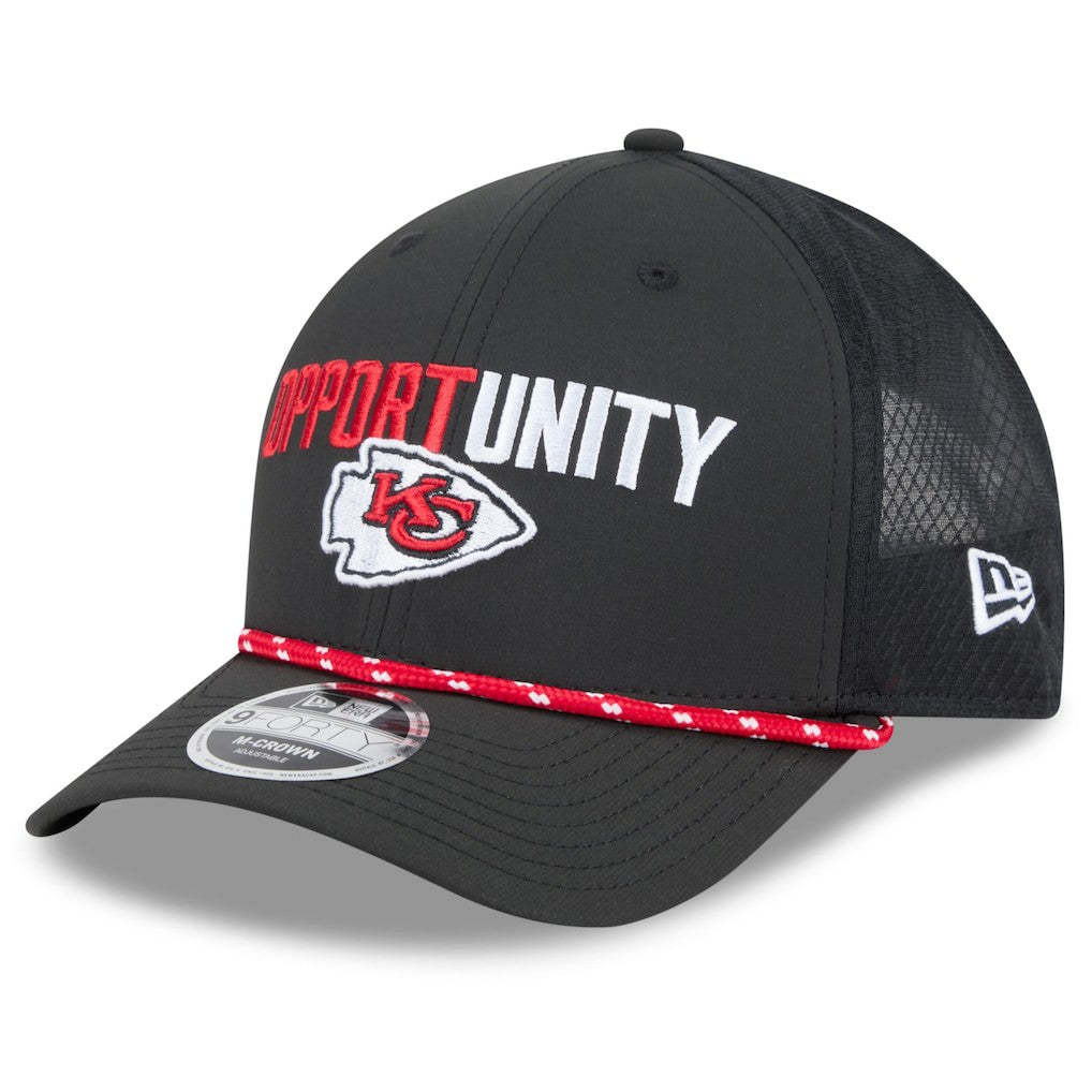 Kansas City Chiefs New Era 2025 Inspire Change 9FORTY M-Crown Adjustable Hat Black - NFL
