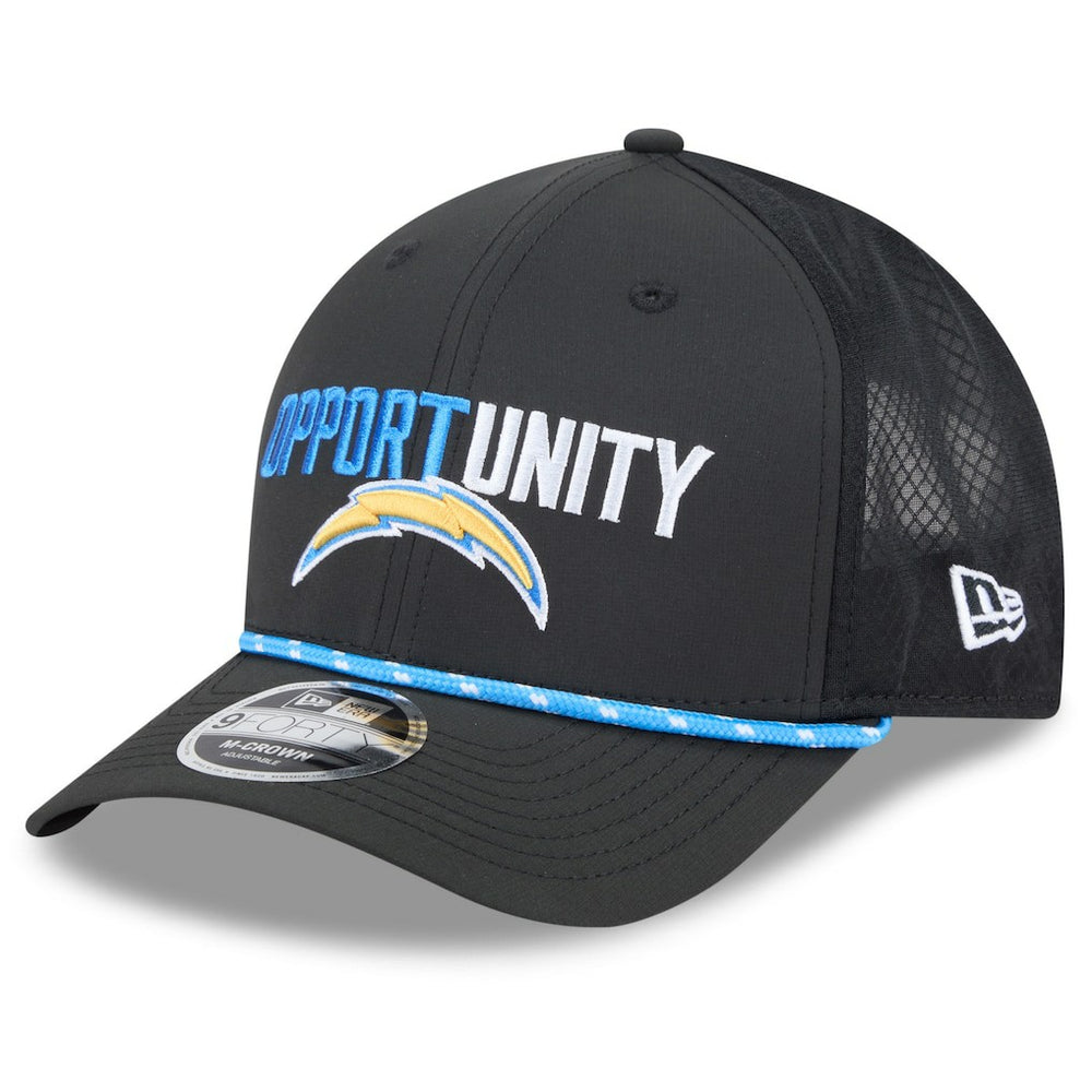 Los Angeles Chargers New Era 2025 Inspire Change 9FORTY M-Crown Adjustable Hat Black - NFL